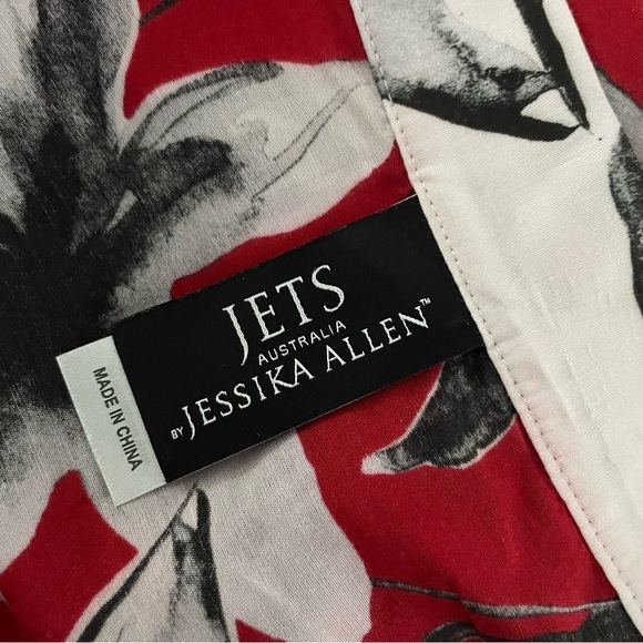 Jets Australia Silk Blend Sarong Wrap Skirt By Jessika Allen Floral Beach Swim - Picture 8 of 8